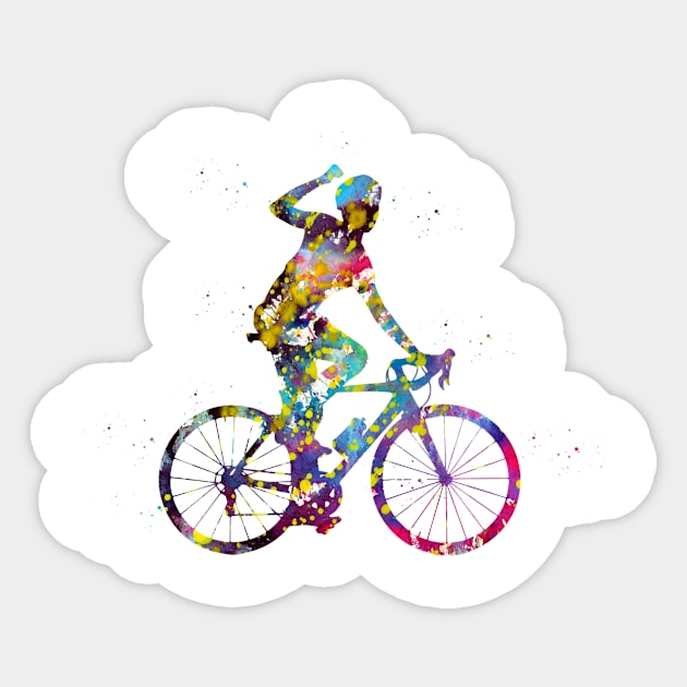 Cycling winner Sticker by erzebeth